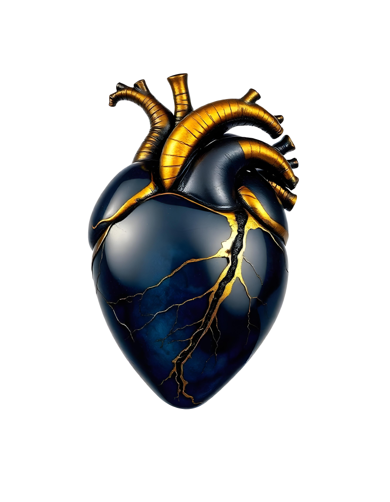 pikaso_texttoimage_shiny-gold-kintsugi-effect-on-shiny-dark-blue-anat